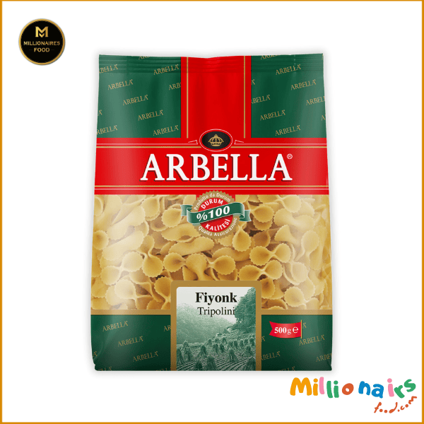 Arbella Fiyonk Tripolini Makarna 500gm Arbella Fiyonk Tripolini Makarna – 500g | Premium Bow-Tie Pasta - Image 1