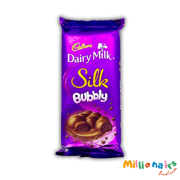 Cadbury Dairy Milk Bubbly 87g (1) Cadbury Dairy Milk Bubbly 87g – Irresistible Light & Creamy Chocolate Experience