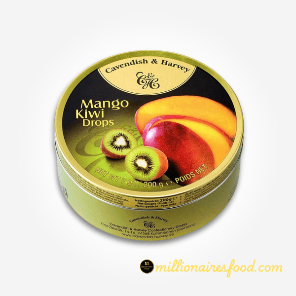 Cavendish & Harvey Mango & Kiwi Drops 200g 450 Cavendish & Harvey Mango Kiwi Drops – 200g Tin - Image 1