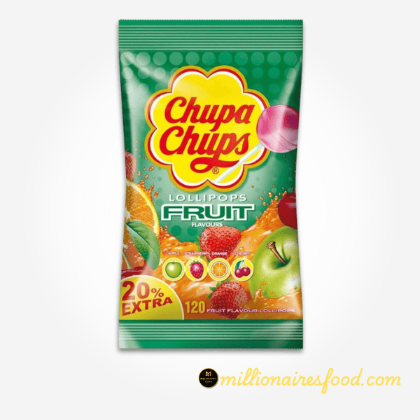 Chupa Chups Fruit Flavour Lollipops (10 Pieces)- 120g 350 Chupa Chups Fruit Flavour Lollipops – 10 Pieces (120g) - Image 1