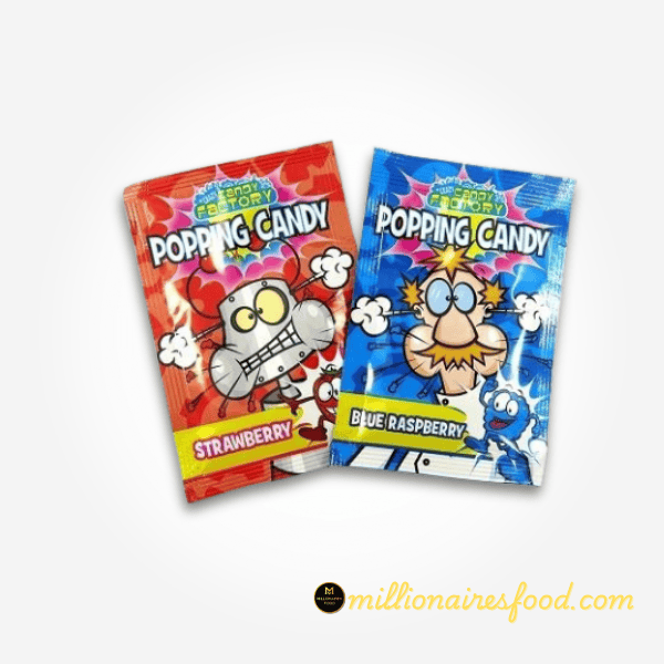 Crazy Candy Factory Popping Candy Blue Raspberry & Strawberry Twin Pack (UK)- 7g X 2 200 Crazy Candy Factory Popping Candy – Blue Raspberry & Strawberry Twin Pack – 7g x 2 (UK) - Image 1
