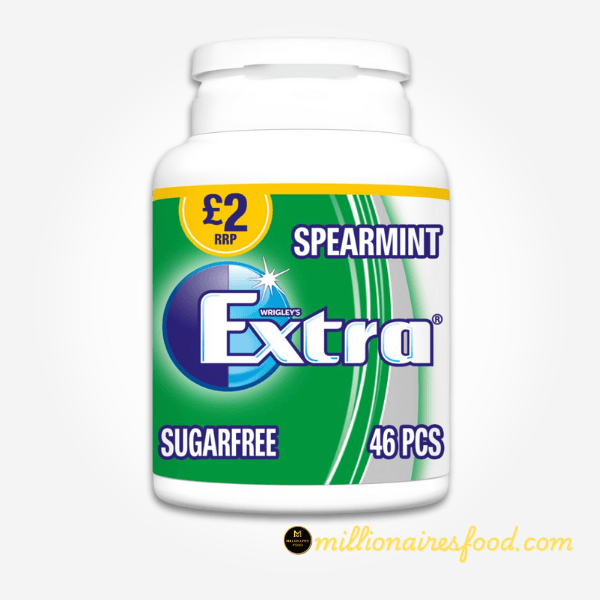 Extra Spearmint Chewing Gum Sugar Free Bottle 46 Pieces 450 Extra Spearmint Chewing Gum Sugar Free Bottle 46 Pieces 56g Jar - Refreshing Long-Lasting Freshness