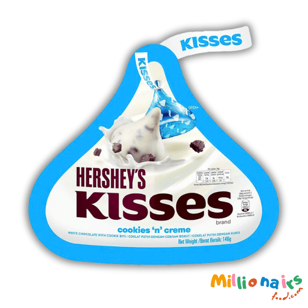 Hershey's - Kisses Cookies 'n' Creme Pouch (146g Hershey’s Kisses Cookies n Creme Pouch 146g