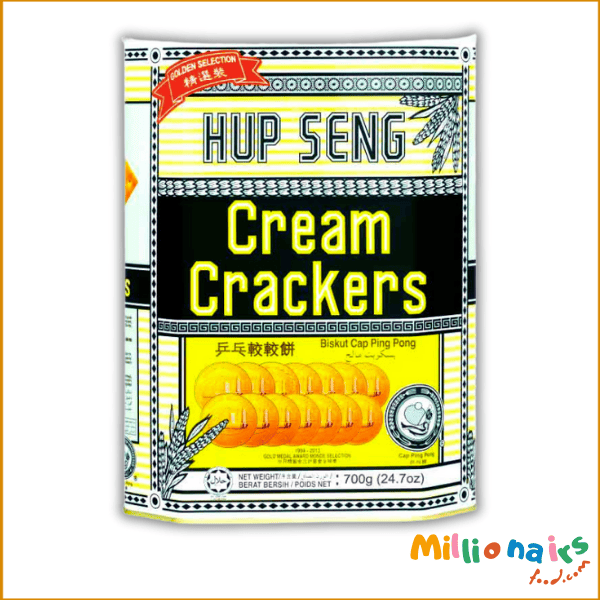 Hup Seng Cream Crackers Biscuits-700gm- Malaysia Hup Seng Cream Crackers Biscuits – 700g | Light & Crispy Snack (Malaysia) - Image 1