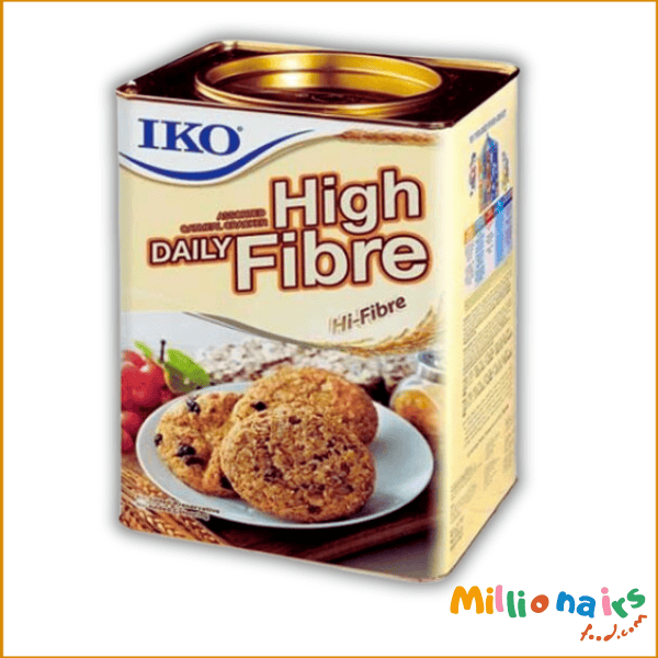 IKO Daily High Fibre Oatmeal Crakers (Serat Tinggi) Tin- 700g IKO Daily High-Fibre Oatmeal Crackers – 700g | Healthy & Crunchy Snack - Image 1