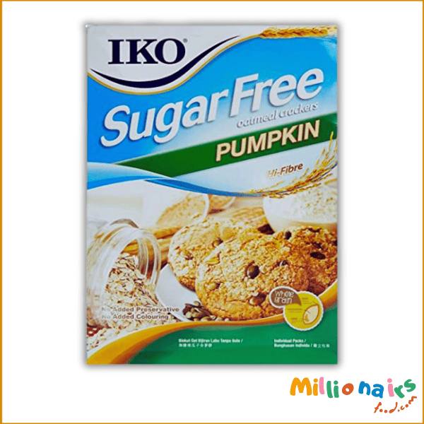 Iko Sugar Free Biscuits, Pumpkin, 200g IKO Sugar-Free Pumpkin Biscuits – 200g | Healthy & Crunchy Snack - Image 1