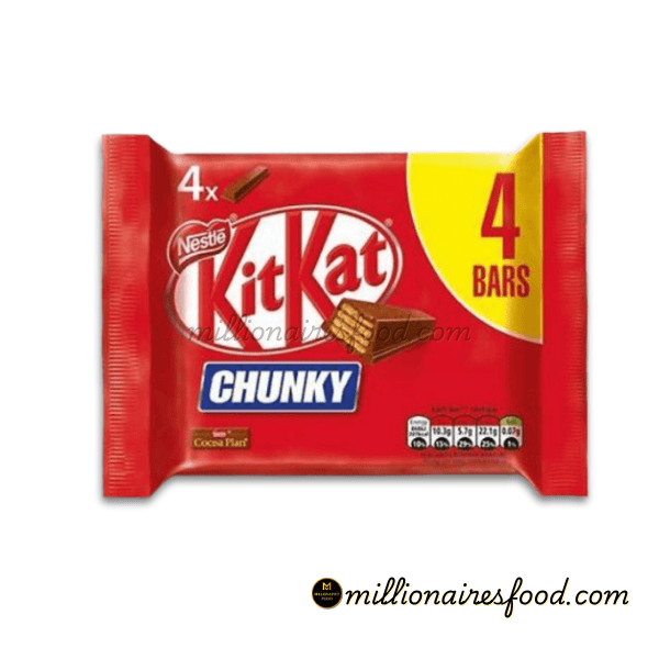 KitKat 2 Finger chocolate 36x20.7g UAE (5) KitKat Chunky 4 Pack 160g UK – Thick Chocolate Bar with Crispy Wafer Delight