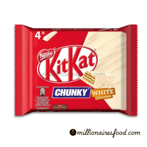 KitKat Chunky White 4 Pack 160g UK – Crispy Wafer with Creamy White Chocolate