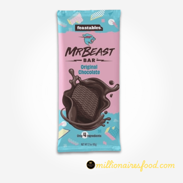 MR BEAST Feastables Original Chocolate Bar - 60g (2.1 OZ) 550 MrBeast Feastables Original Chocolate Bar 60g – Smooth & Premium Taste