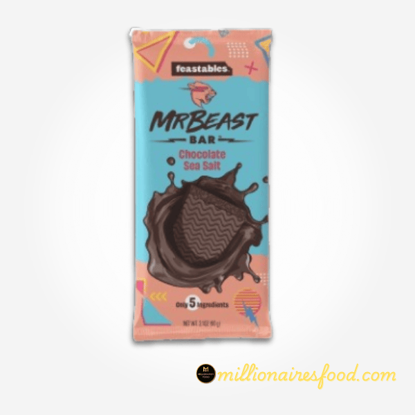 MR BEAST Feastables Sea Salt Chocolate Bar- 60g (2.1 OZ) 550 (1) MrBeast Feastables Sea Salt Chocolate Bar 60g – Sweet & Salty Premium Treat