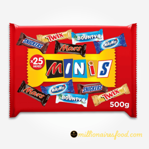 Mixed Chocolate Minis 500g – Twix, Bounty, Mars & Snickers Variety Pack