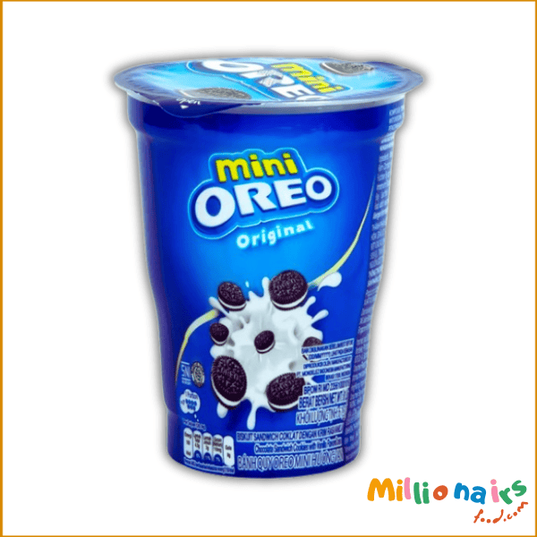 Mini Oreo Original Sandwich Biscuits- 61gm (1) Mini Oreo Original Sandwich Biscuits – 61g | Classic Chocolate & Cream Snack - Image 1