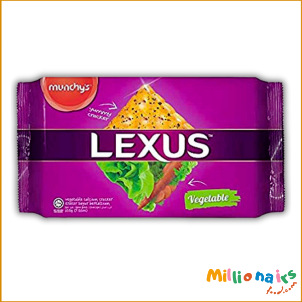 Munchy's Lexus Vegetable Calcium Crackers 200gm Munchy’s Lexus Vegetable Calcium Crackers – 200g | Nutritious & Crispy Savory Snack - Image 1