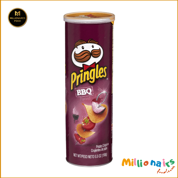 Pringles BBQ Potato Chips -158gm (USA) (1) Pringles BBQ Potato Chips – 158g (USA) - Image 1
