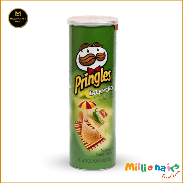 Pringles Chips Jalapeno 158g (USA) Pringles Jalapeño Potato Chips – 158g (USA) - Image 1