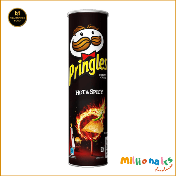 Pringles Hot and Spicy 147gm (USA) Pringles Hot & Spicy Potato Chips – 147g (USA) - Image 1