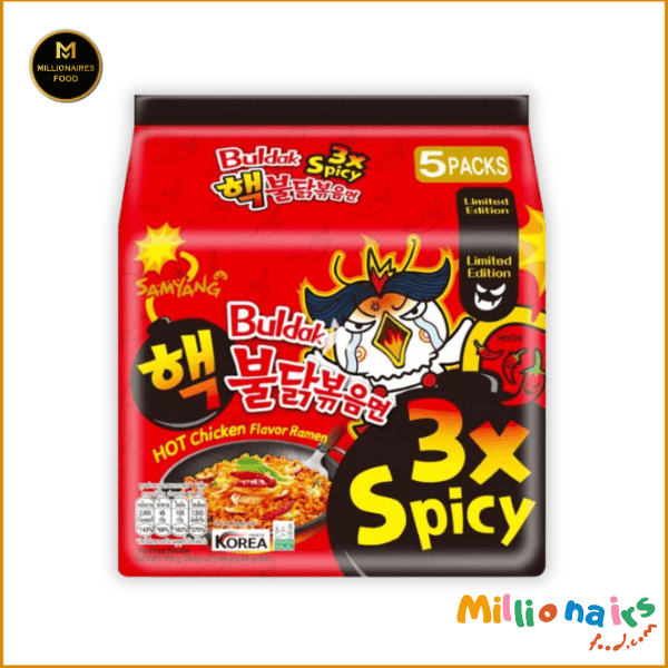 Samyang Buldak Hot Chicken Flavor Ramen 3x Spicy 700gm (1) Samyang Buldak Hot Chicken Flavor Ramen – 3X Spicy Family Pack 700g - Image 1