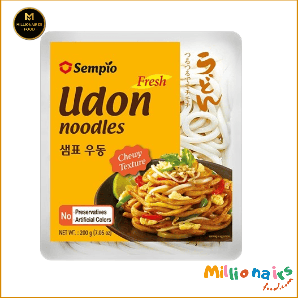 Sempio Fresh Udon Noodles- 200g (7.05 OZ) (1) Sempio Fresh Udon Noodles – 200g | Soft & Chewy Japanese-Style Noodles - Image 1