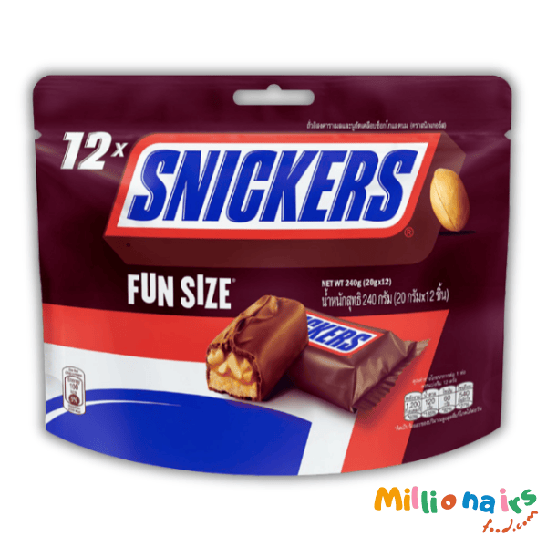 Snickers Fun Size 240g (20g x 12) SNICKERS Chocolate (1) Snickers Fun Size 240g