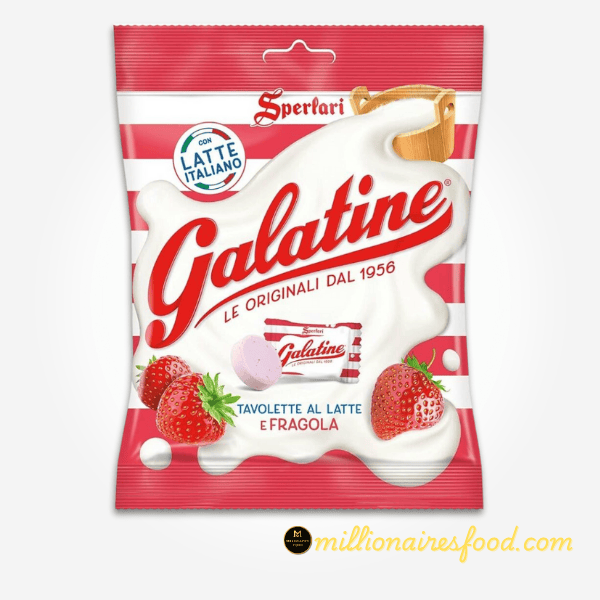 Sperlari Galatine Strawberry Milk Bars (Tavolette Al Latte) Candy- 125g 780 Sperlari Galatine Strawberry Milk Bars Tavolette Al Latte Candy 115g - Image 1