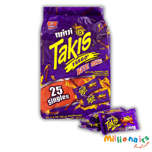 Takis Fuego Mini 25 Pack 875g Takis Fuego Mini 25 Pack 875g