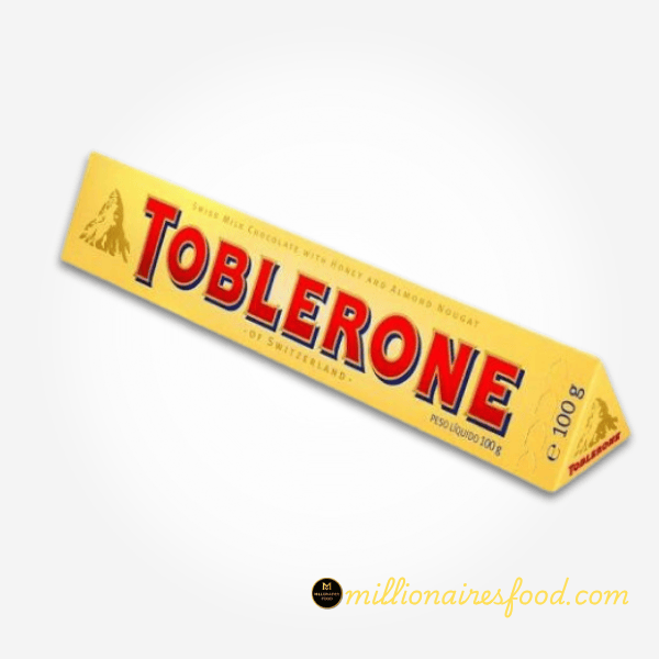 Toblerone Milk Chocolate With Honey & Almond Hoguet- 100gm 350 Toblerone Milk Chocolate With Honey & Almond Nougat 100gm - Image 1