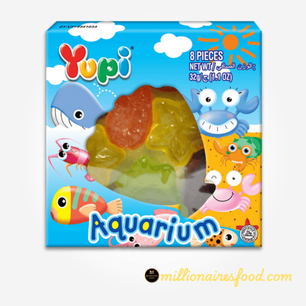 Yupi Aquarium Gummy Candies- 32g (1.1 OZ) 120 (1) Yupi Aquarium Gummy Candies – 32g (1.1 oz) - Image 1