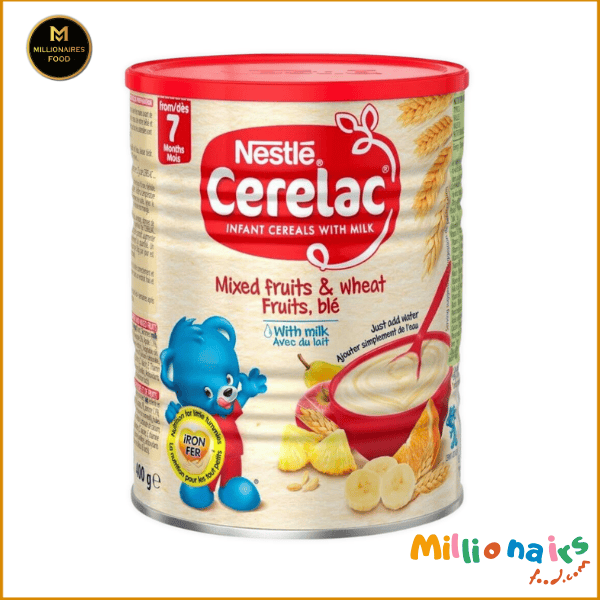 Nestle Cerelac Mixed Fruit & Wheat, ble with Milk 7 months + 1Kg 2390 Nestlé CERELAC Mixed Fruit & Wheat with Milk – 1kg (7+ Months) - Image 1