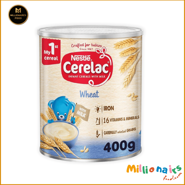 Nestle Cerelac wheat with Milk 400gm 950 Nestlé CERELAC Wheat with Milk – 400g (For 6+ Months Babies) - Image 1