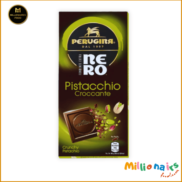 Perugina Nero Dark Chocolate Pistachio – 85g Bar Perugina Nero Dark Chocolate Pistachio – 85g Bar | Millionaires Food